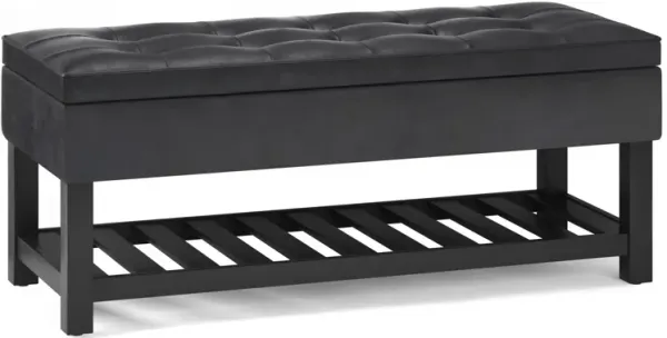 Cosmopolitan - Storage Ottoman Bench With Open Bottom