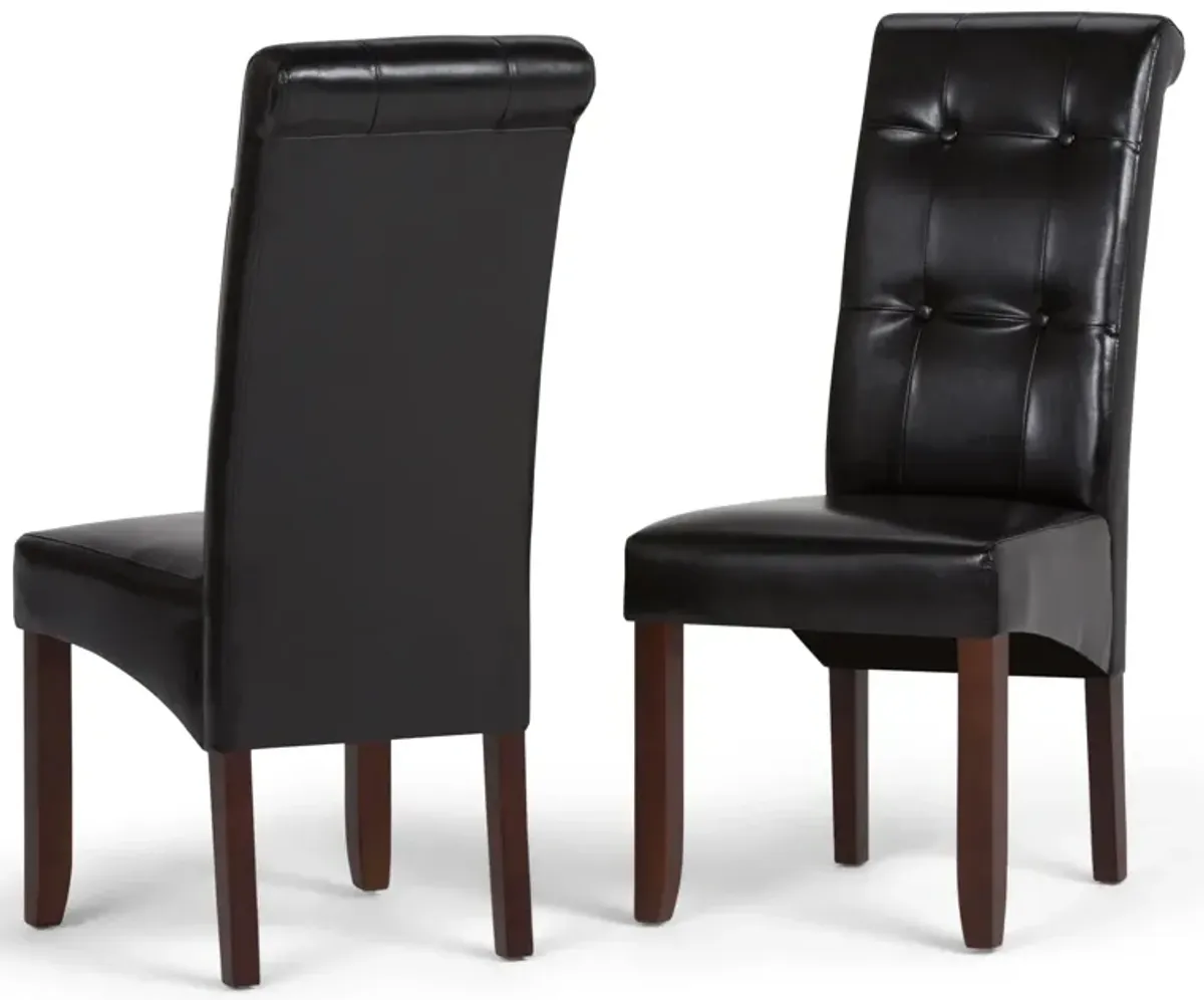 Cosmopolitan - Deluxe Tufted Parson Upholstered Chair (Set of 2)