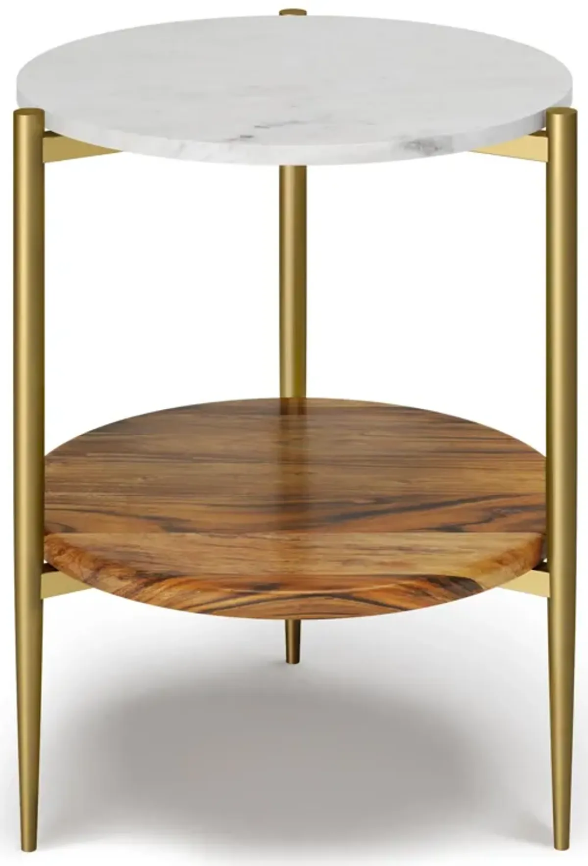 Wagner - Round Marble & Wood Table