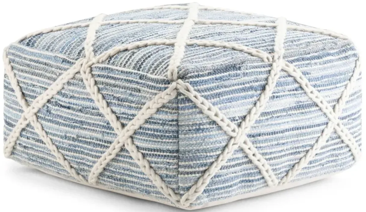 Cowan - Handcrafted Square Pouf