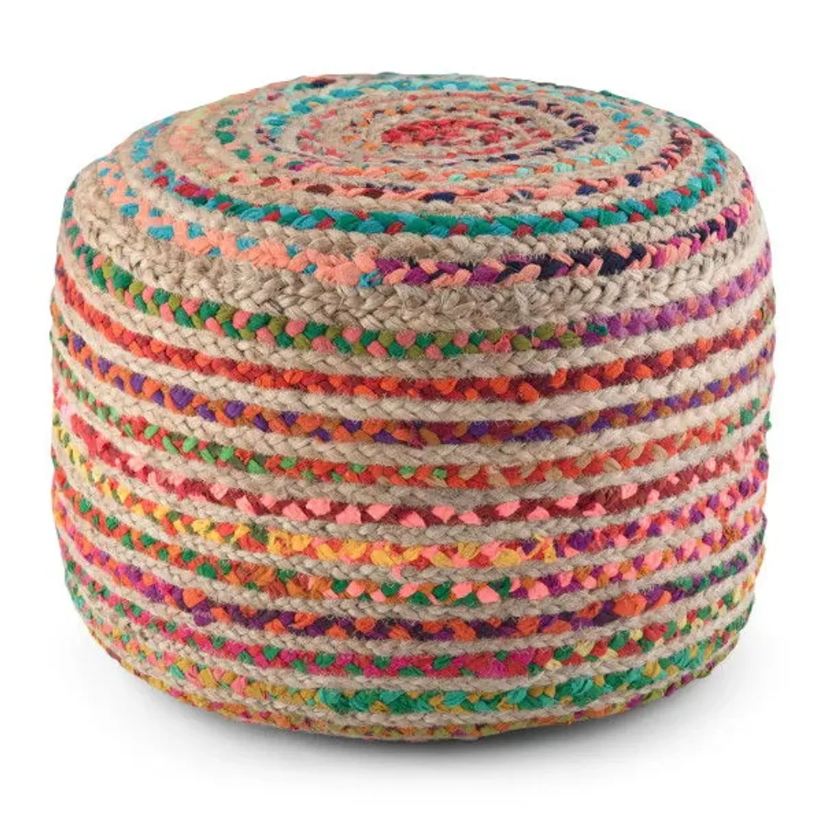 Margo - Handcrafted Round Pouf