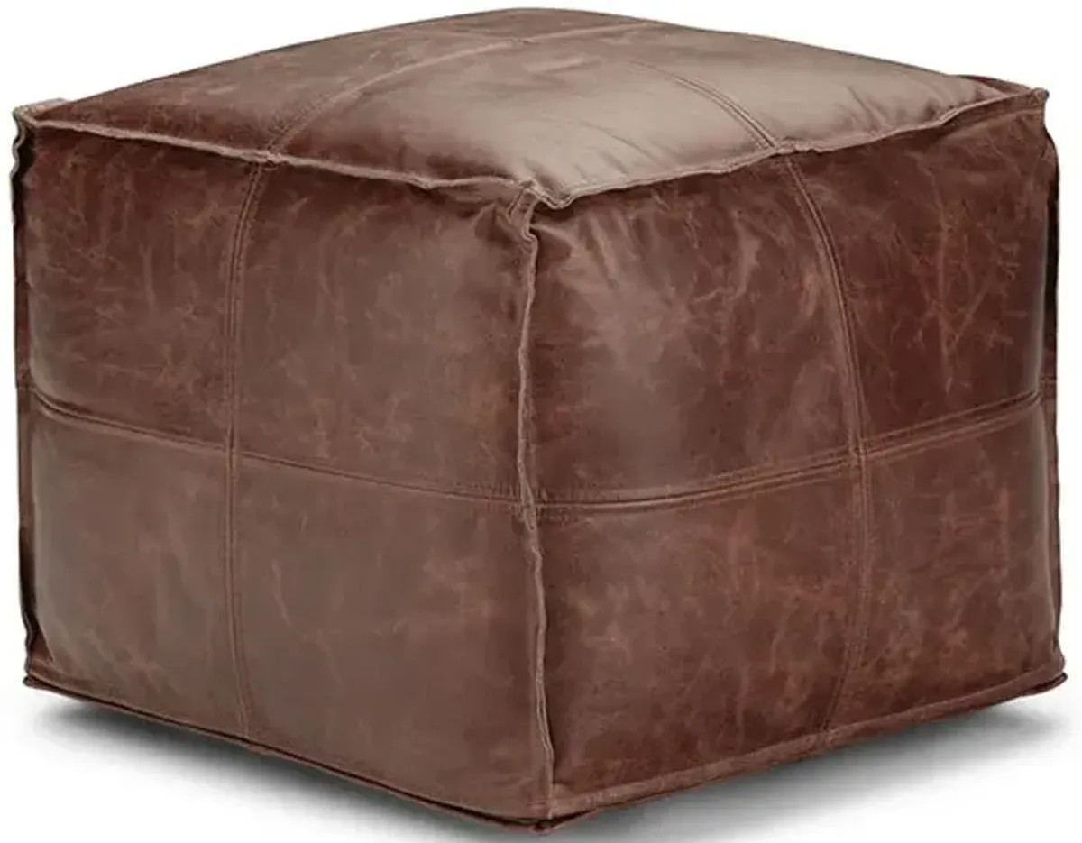 Sheffield - Handcrafted Square Pouf