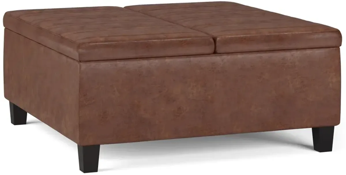 Ellis - Coffee Table Storage Ottoman Contemporary Design