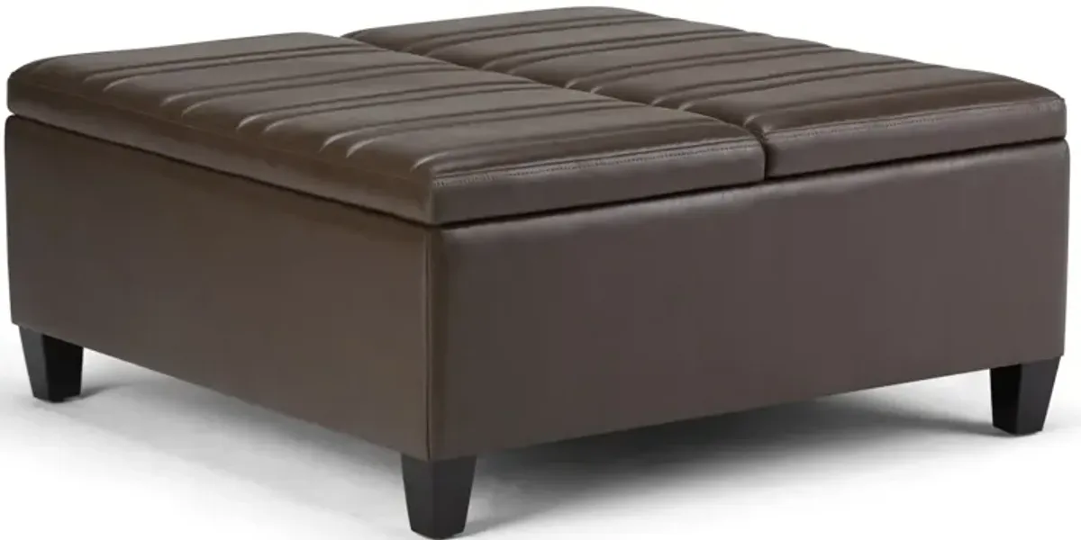 Ellis - Coffee Table Storage Ottoman Contemporary Design