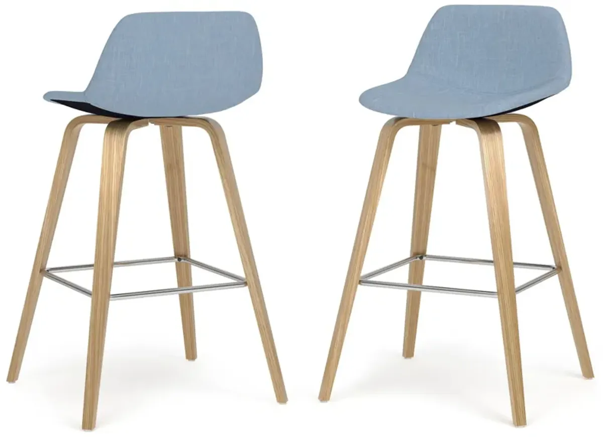Randolph Bentwood - Upholstered Counter / Bar Height Stool (Set of 2)