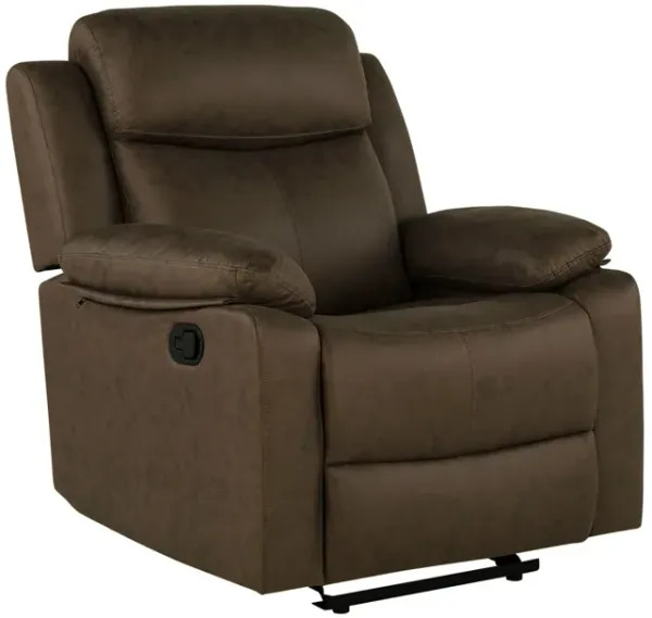 Brenda - Glider Recliner Chair With Manual Recline - Brown