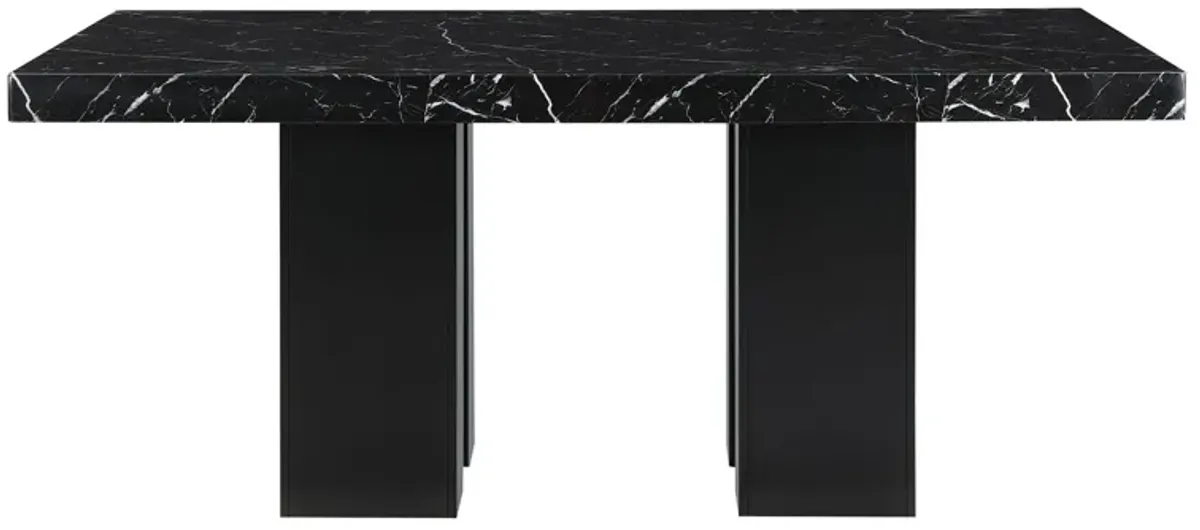 Jhoanna 5 Piece Dining Table Set With Chairs - Black
