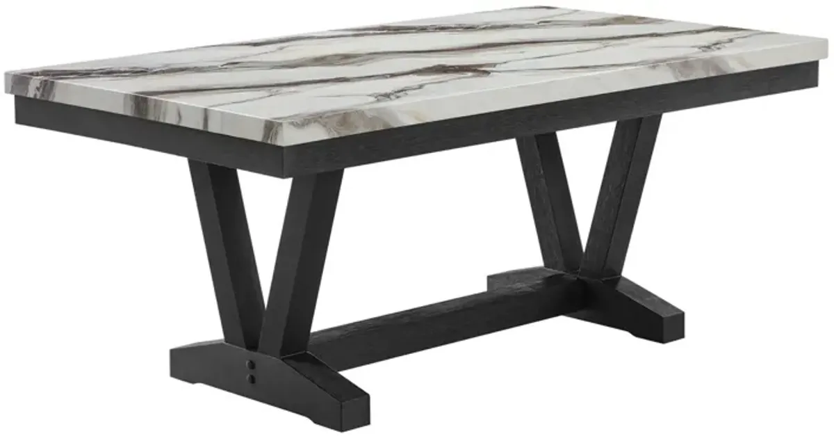 Panda - Dining Table And Trestle Base - Black