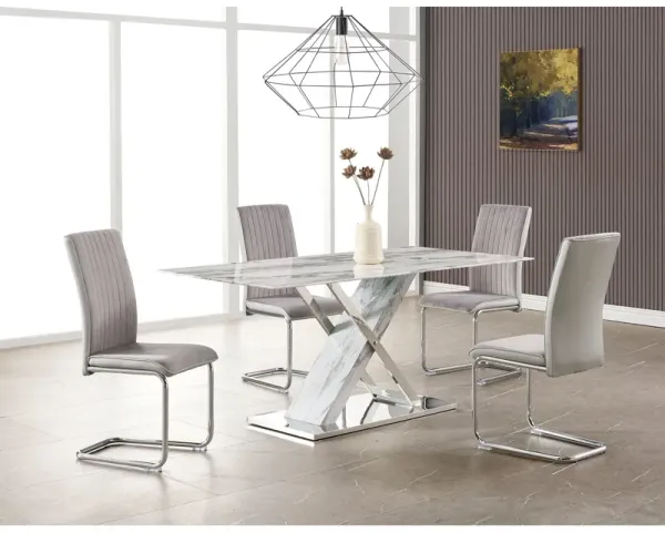 Gwen - 5 Piece Dining Set, Seats Up To 6 - Marble