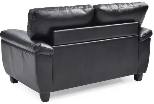 Stylish Loveseat With Padded Arms