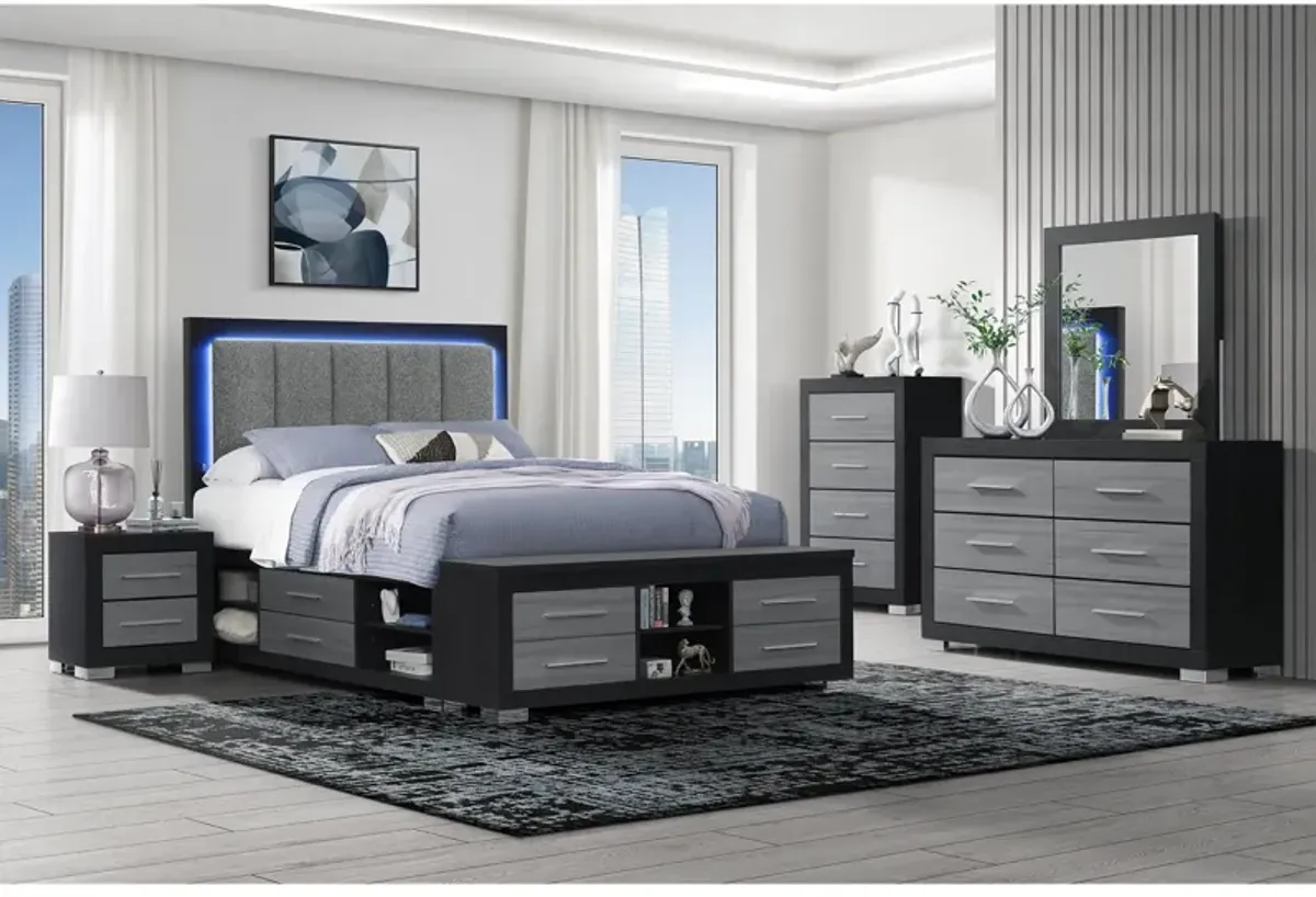 Emilia - 5 Piece Bedroom Set With Panel Headboard