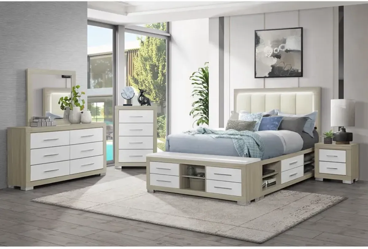 Emilia - 5 Piece Bedroom Set With Panel Headboard