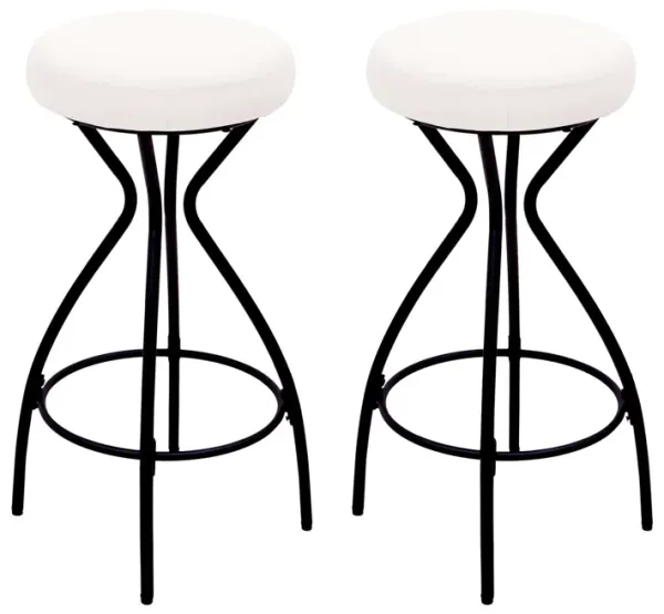 Modern Backless Bar Stools For Kitchen Island (Set of 2)