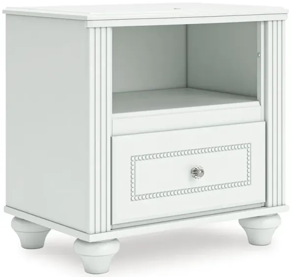 Kozlani - White - One Drawer Night Stand