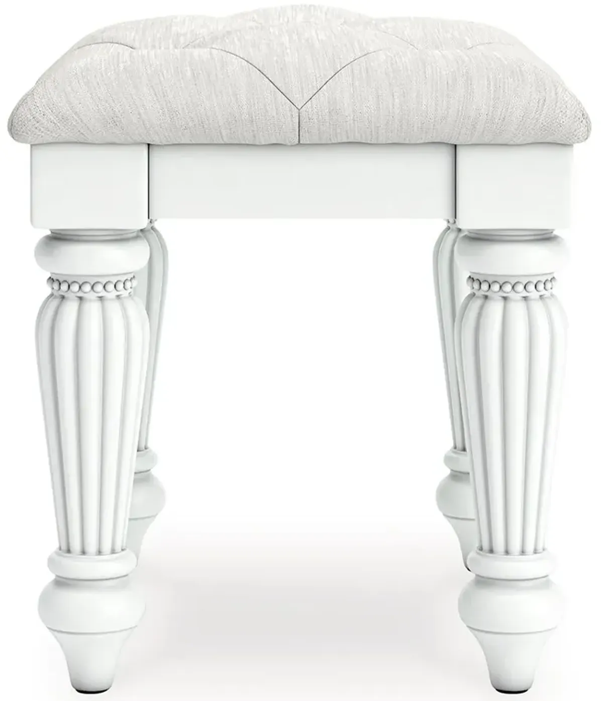 Kozlani - White - Vanity Upholstered Stool
