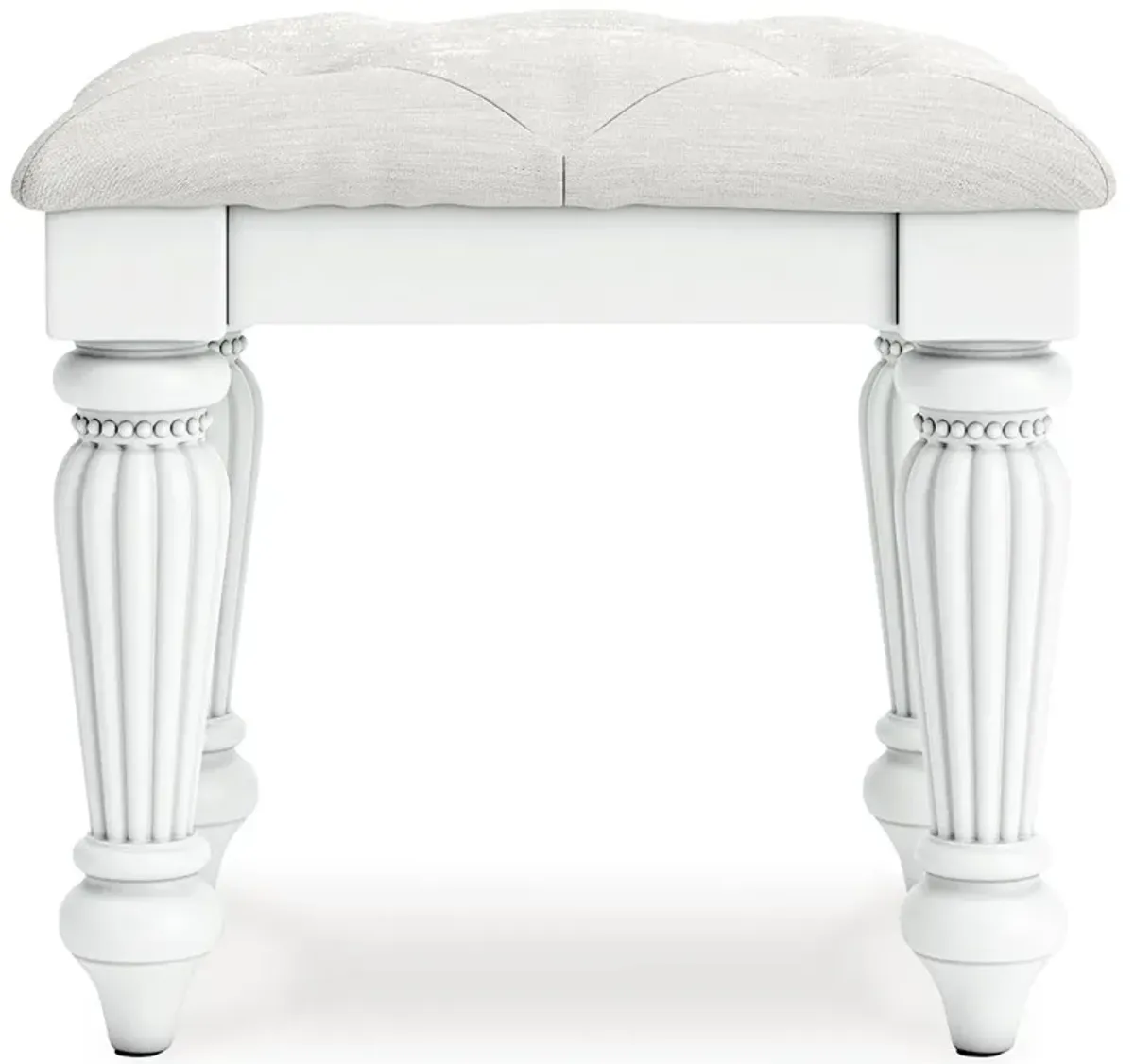 Kozlani - White - Vanity Upholstered Stool