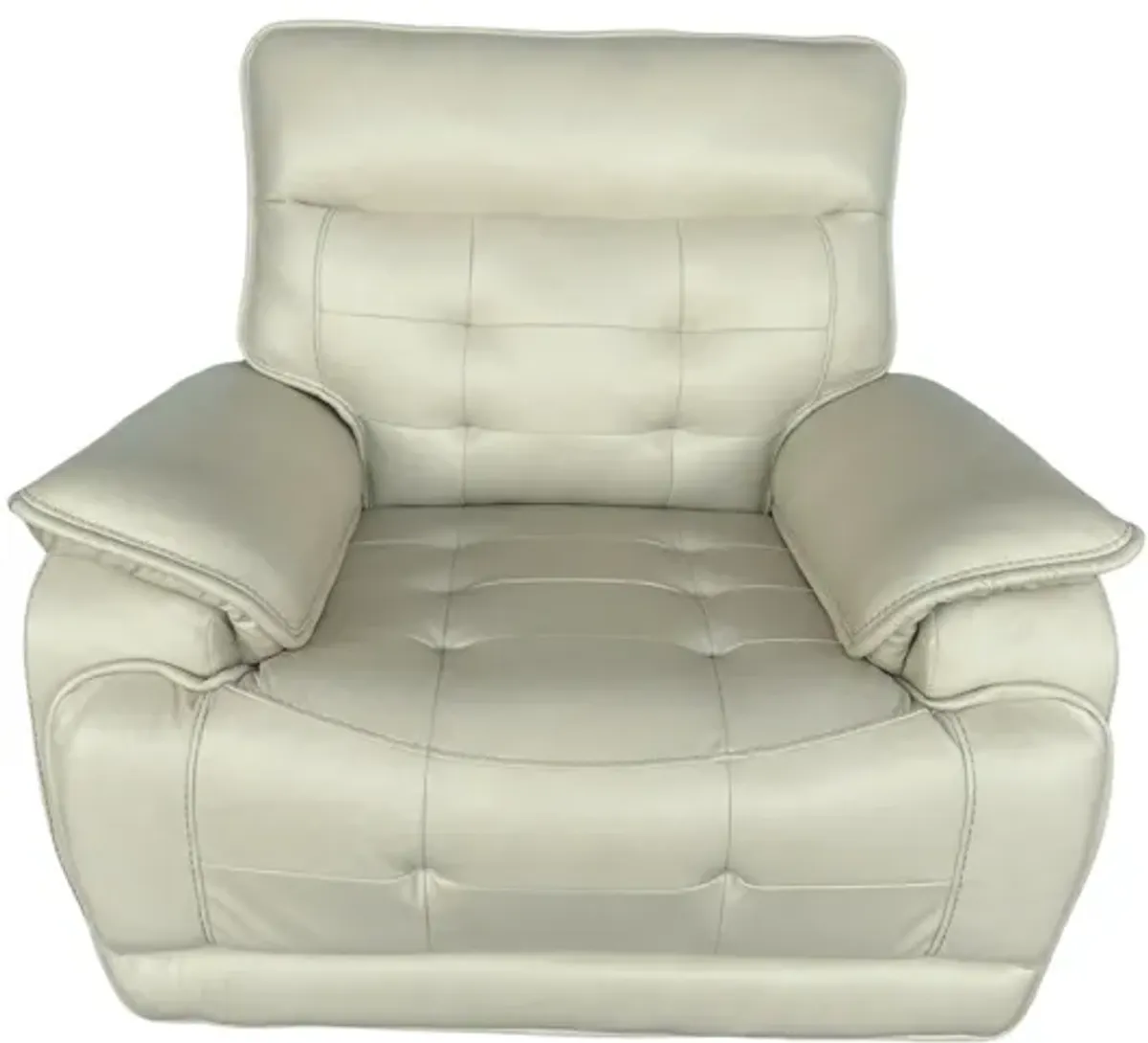 Top Grain Leather Power Recliner with Adjustable Headrest