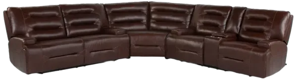 Power Reclining Sectional with Power Headrests, Console & USB