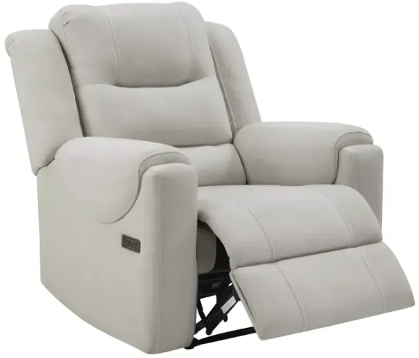 Bone Fabric Power Recliner
