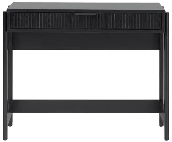 Transitional Reeded Writing Desk With Drawer