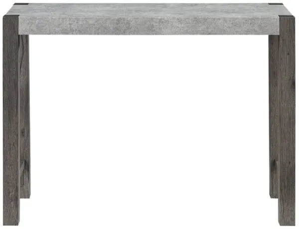 Regina - Console Sofa Table And Double Pedestal Base - Gray