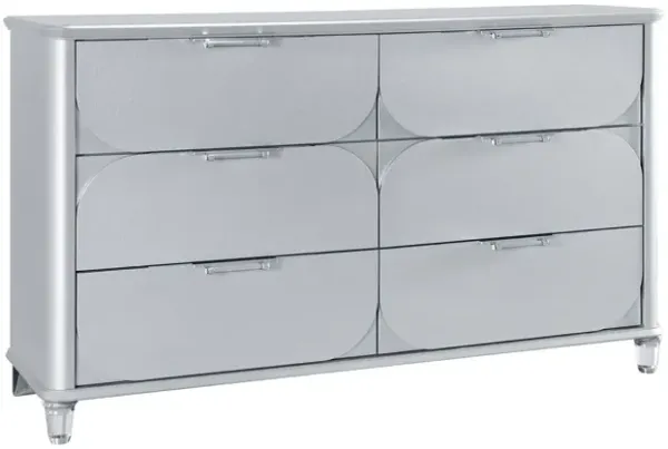Laura - Dresser With Spacious Drawers - Silver