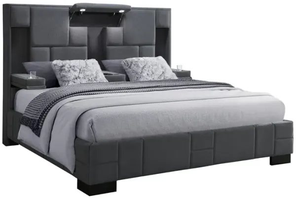 Yaris - Contemporary Bed With Wireless Charging And LED Lights