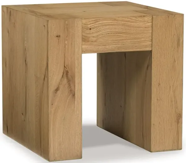 Bracken - Square End Table - Light Brown