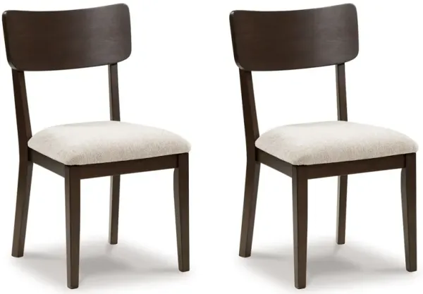 Mallenette - Dining Upholstered Side Chair (Set of 2) - Merlot