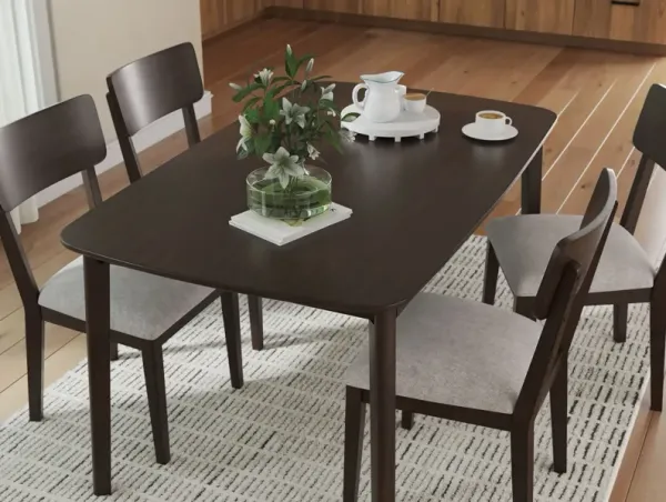 Mallenette - Dining Room Table Set (Set of 5) - Merlot