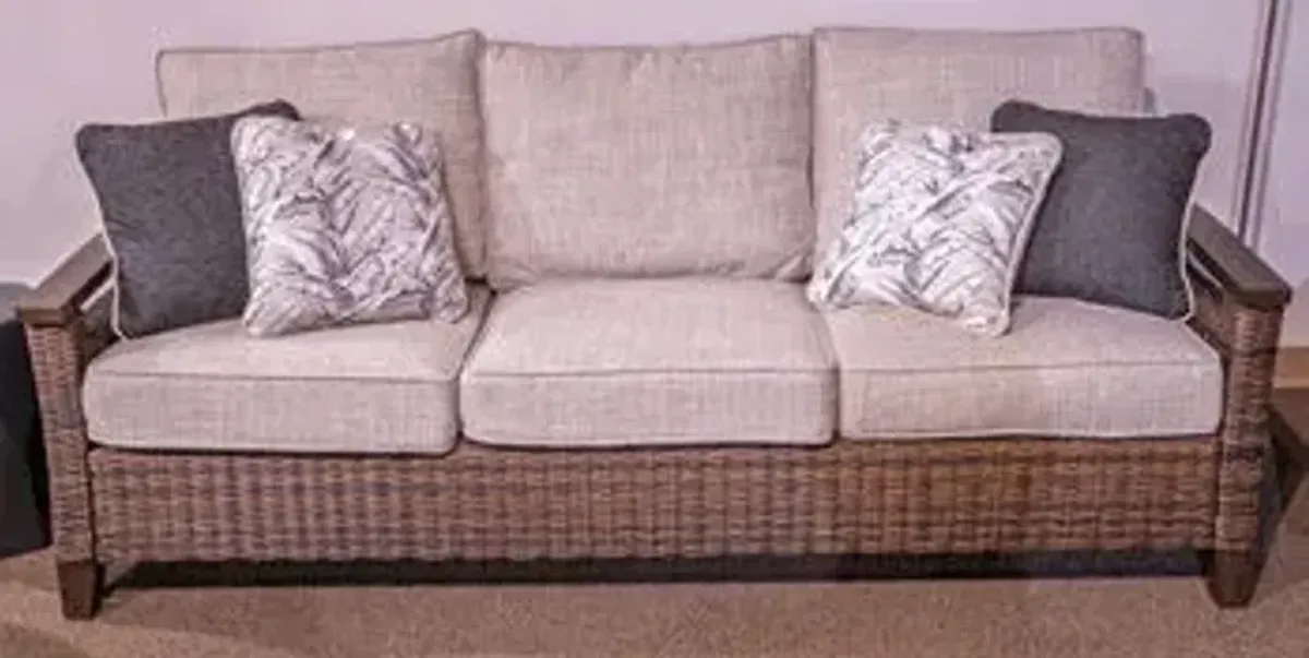 Monterey Point - Sofa With Cushion - Dark Brown