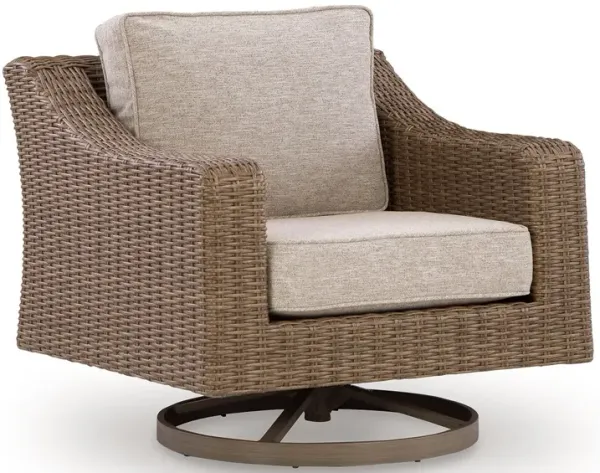 Laguna Heights - Swivel Lounge With Cushion - Beige