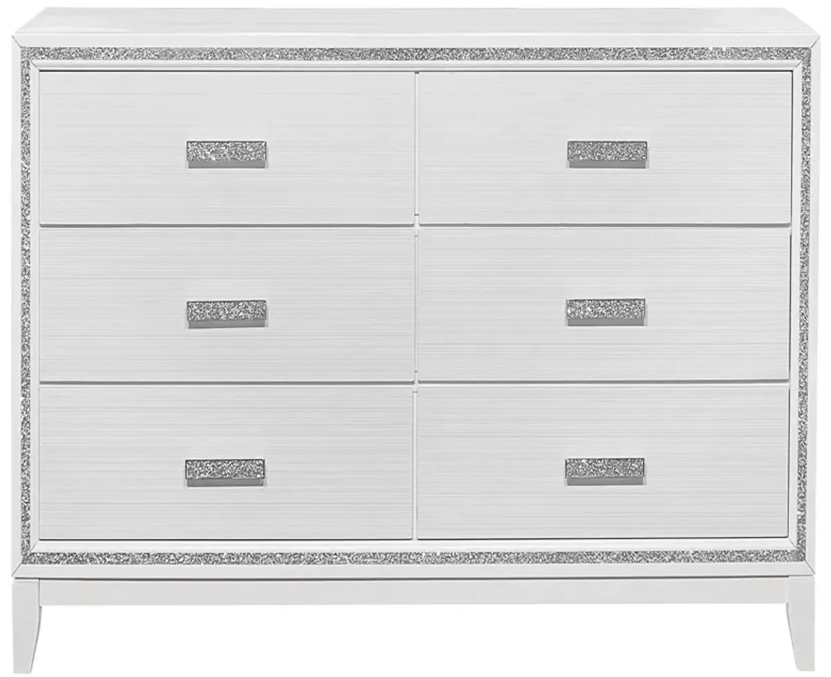 Almera - Glitter Dresser - White