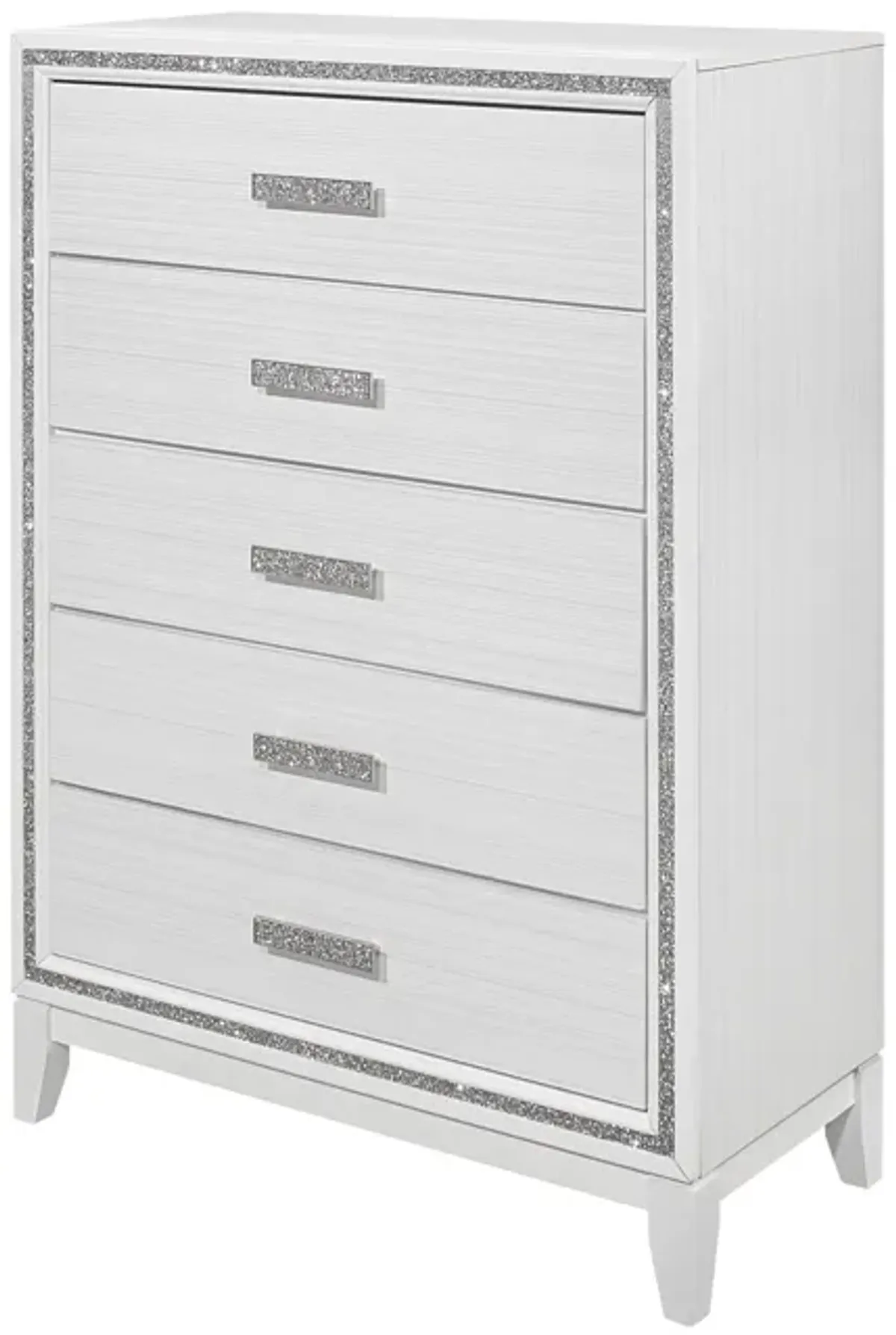 Almera - Glitter Chest - White