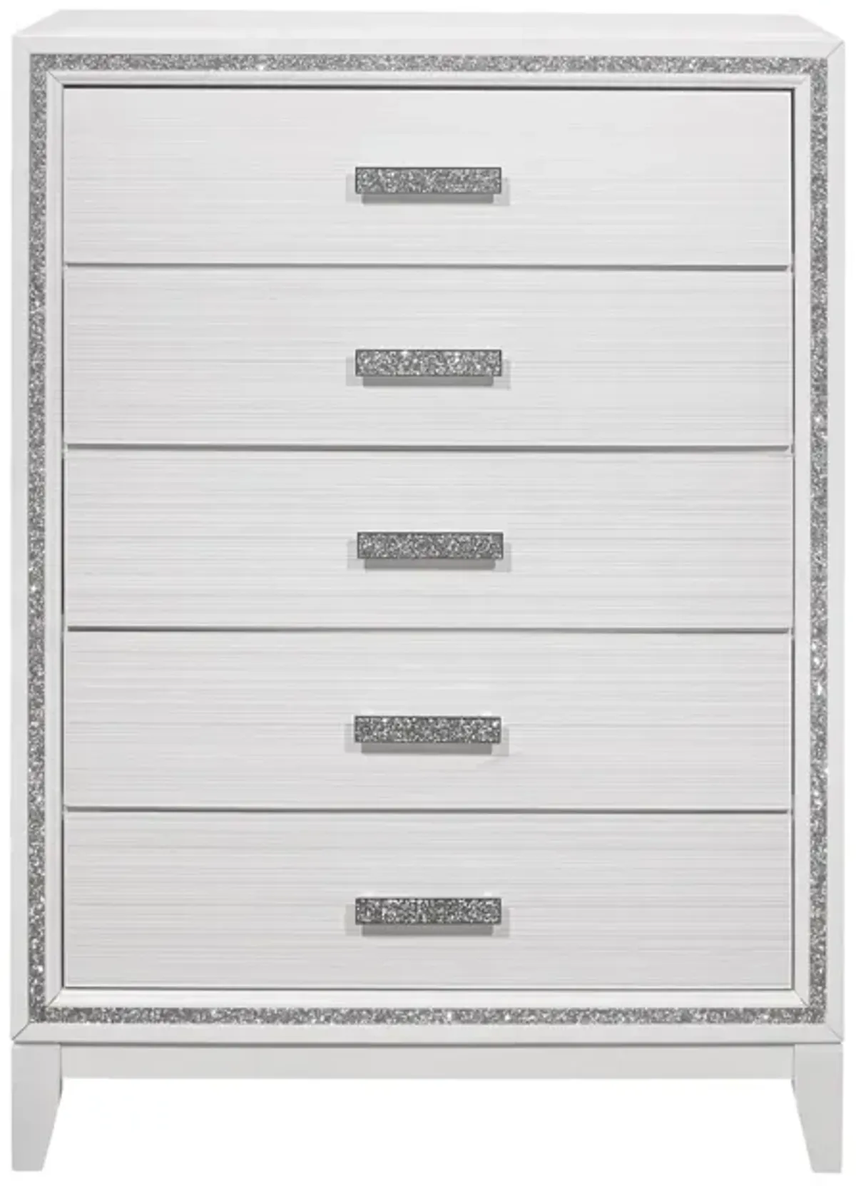 Almera - Glitter Chest - White