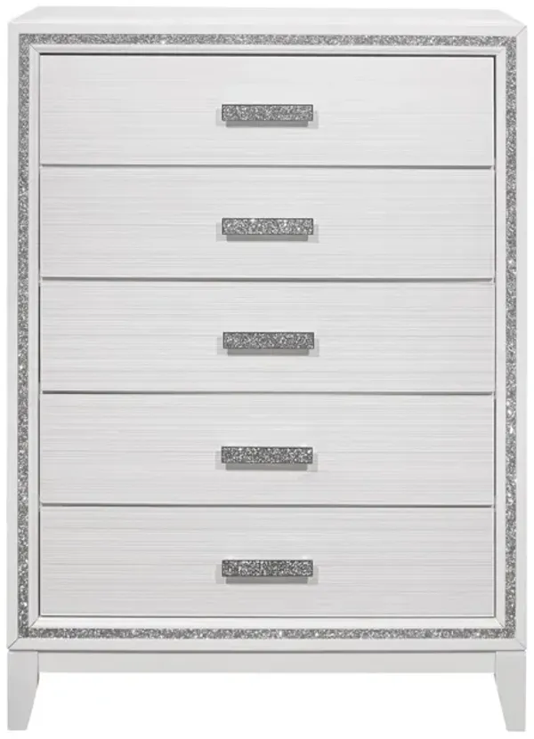 Almera - Glitter Chest - White