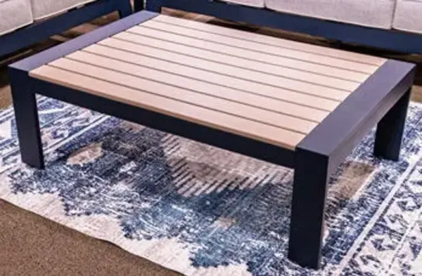 East Beach - Blue - Rectangular Cocktail Table