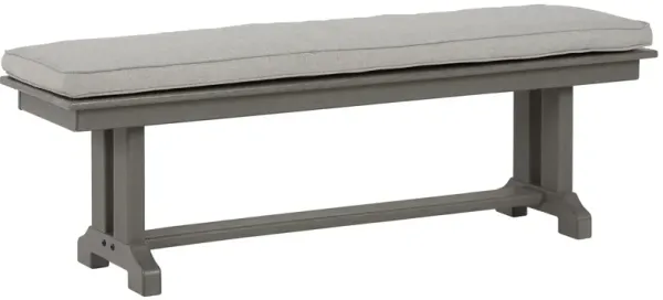 Visola - Gray - Bench with Cushion