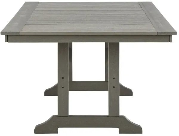 Visola - RECT Dining Table w/Umb OPT - Gray