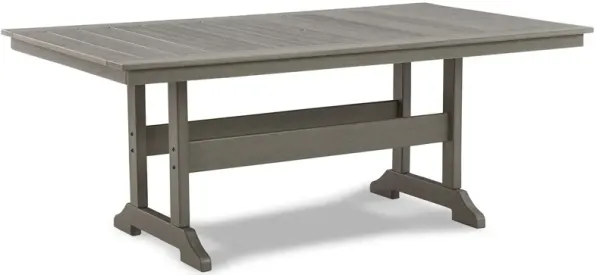 Visola - RECT Dining Table w/Umb OPT - Gray