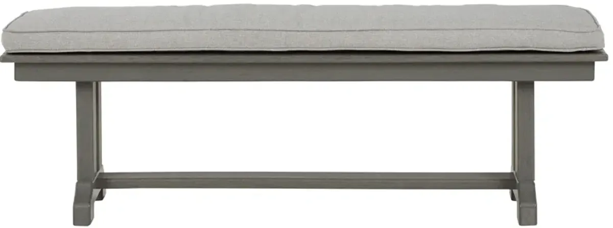 Visola - Bench with Cushion - Gray