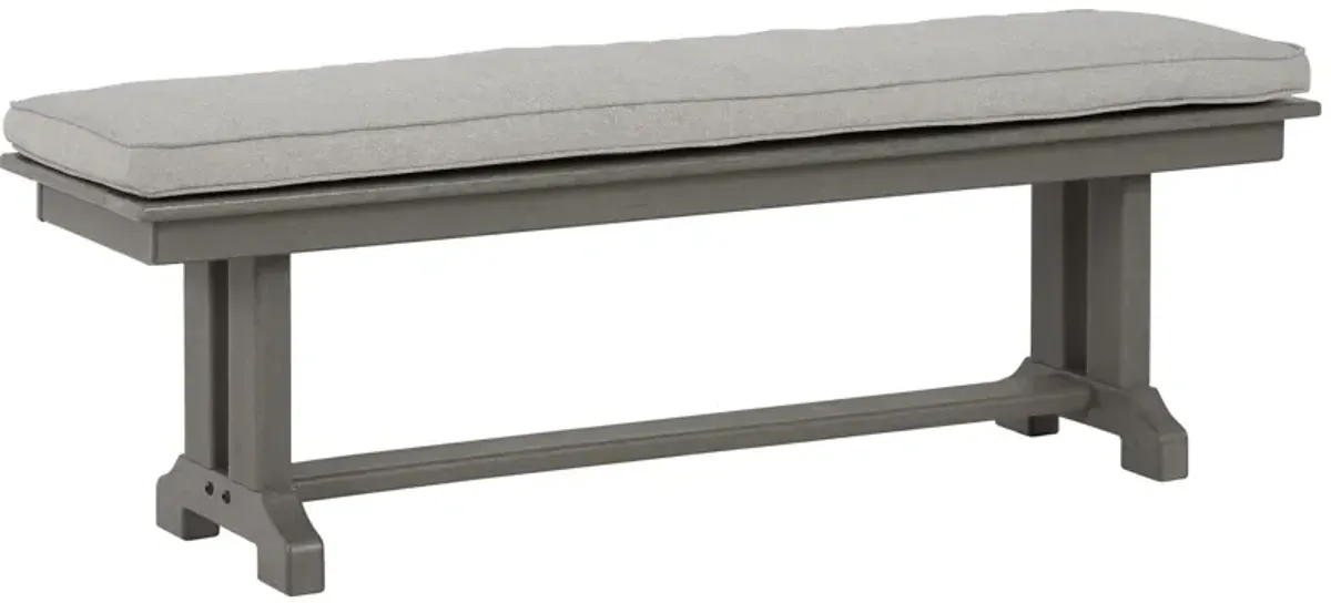 Visola - Bench with Cushion - Gray