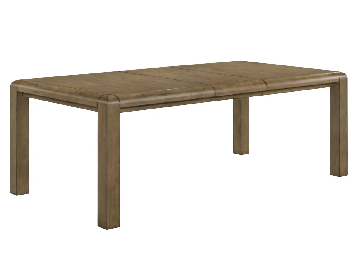 Cockrell - Dining Table ( With 18" Leaf) - Light Brown