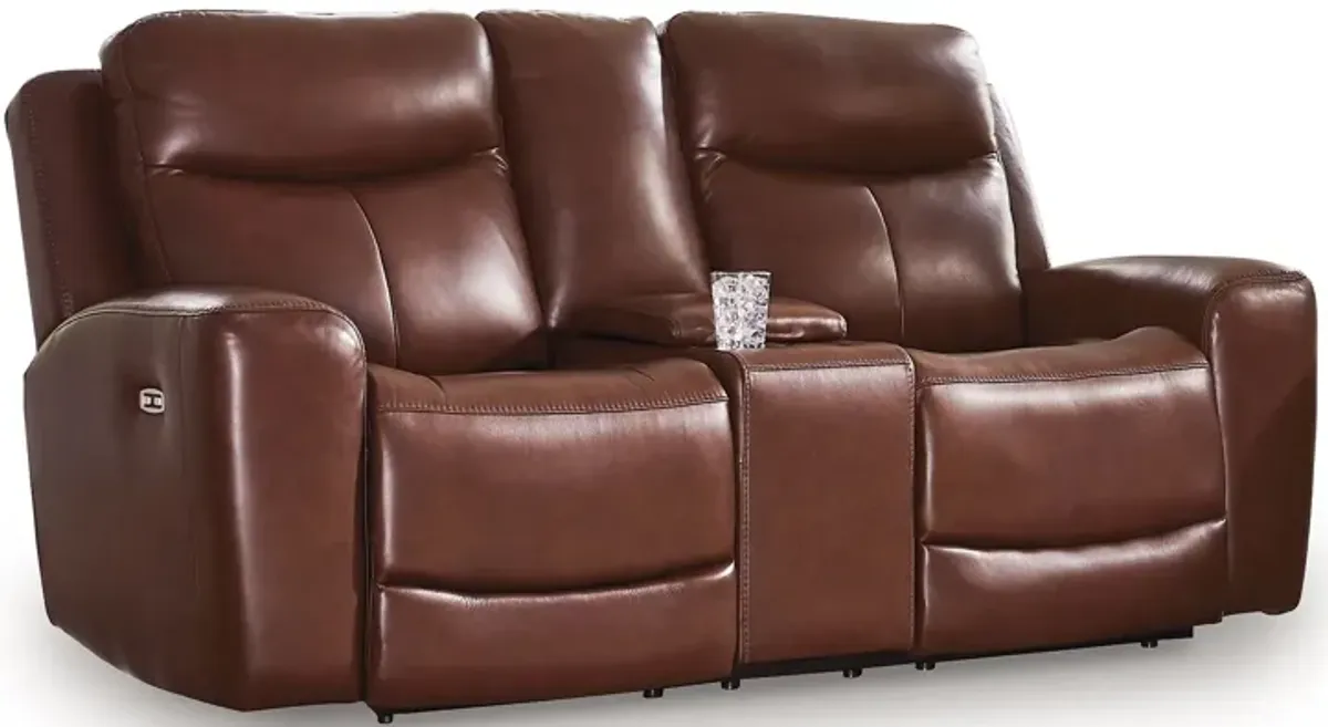 Next Move - Power Reclining Loveseat With Console / Adjustable Headrest