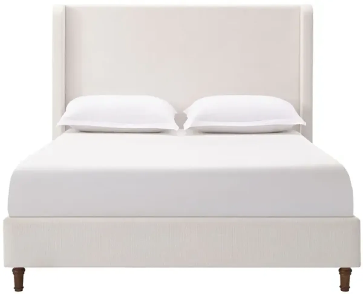 Harper - Tall Headboard Upholstered Bed / High Headboard / Elegant Simplicity / No Box Spring Needed