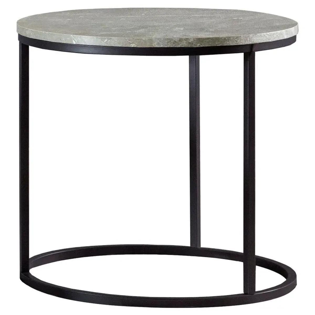 Lainey - Round Faux Marble Side End Table