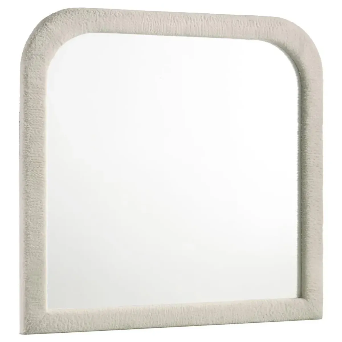 Sonya - Upholstered Bedroom Dresser Mirror - Ivory