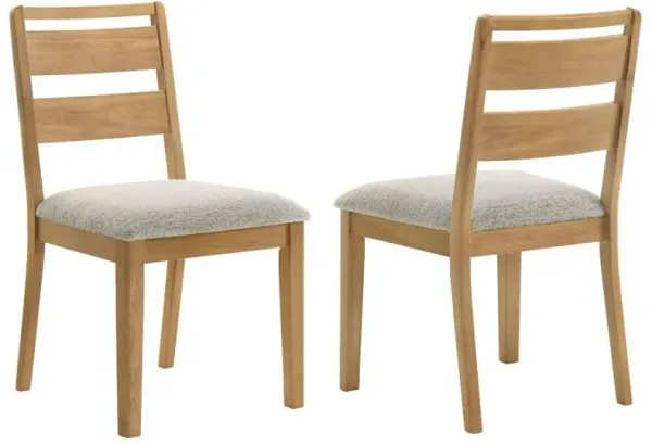 Duncan - Ladder Back Dining Side Chair (Set of 2) - Washed Oak