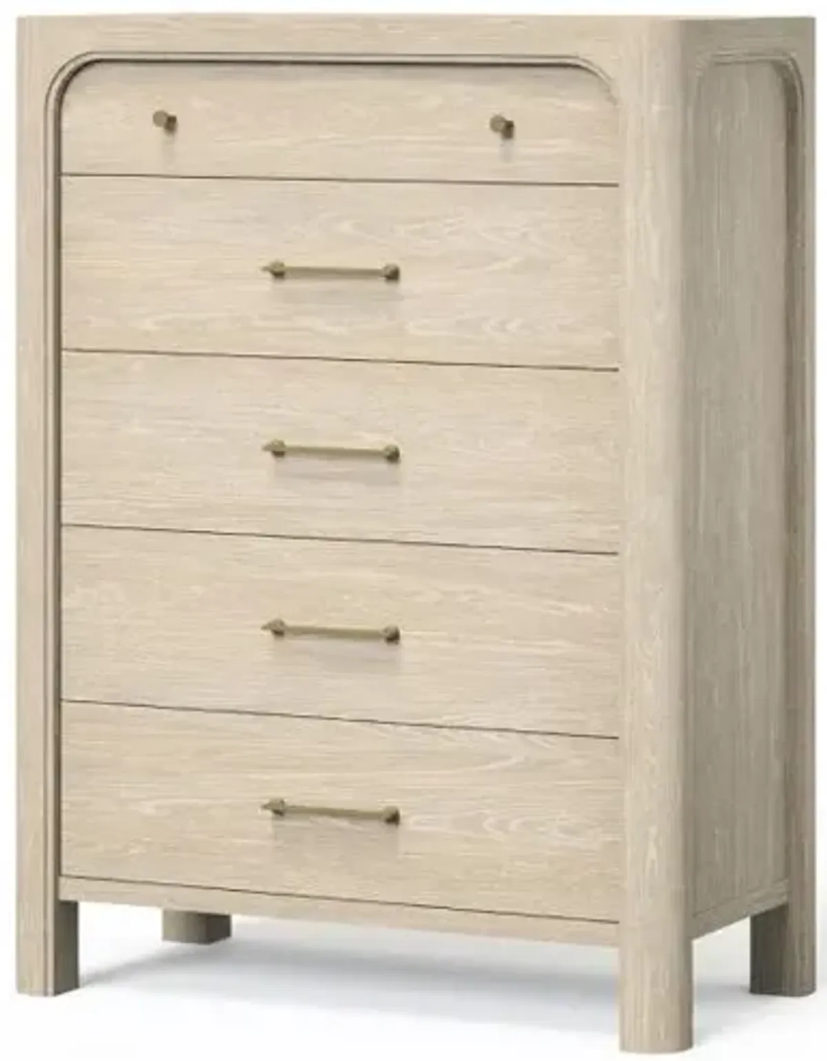 Solano - 5-Drawer Bedroom Chest Of Drawers - Weathered Mango