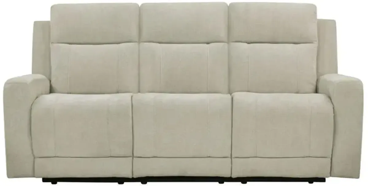 Kennett - Chenille Upholstered Power Reclining Sofa - Ivory